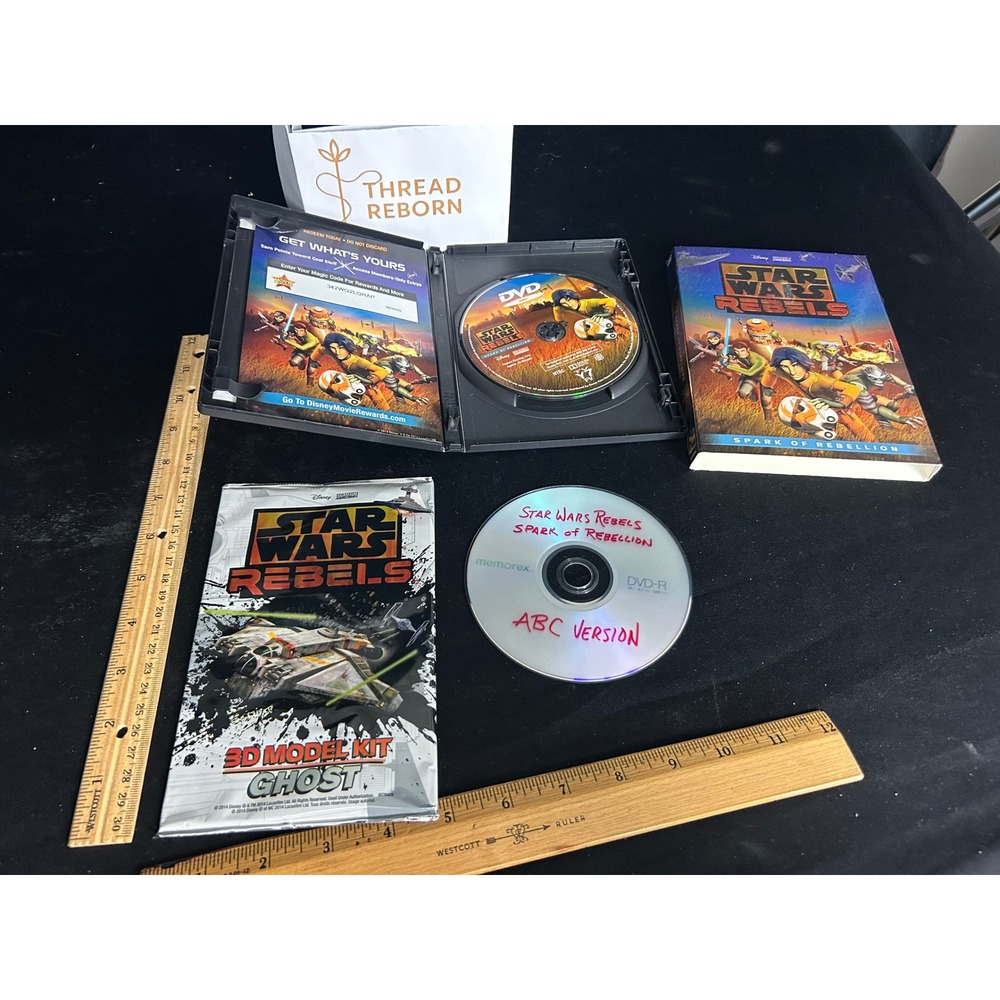 Star Wars Rebels Spark of Rebellion DVD, ABC Version, Model Kit